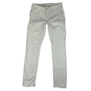 Seven 7 Jeans Womens Skinny White Mid Rise Jeans Size 4